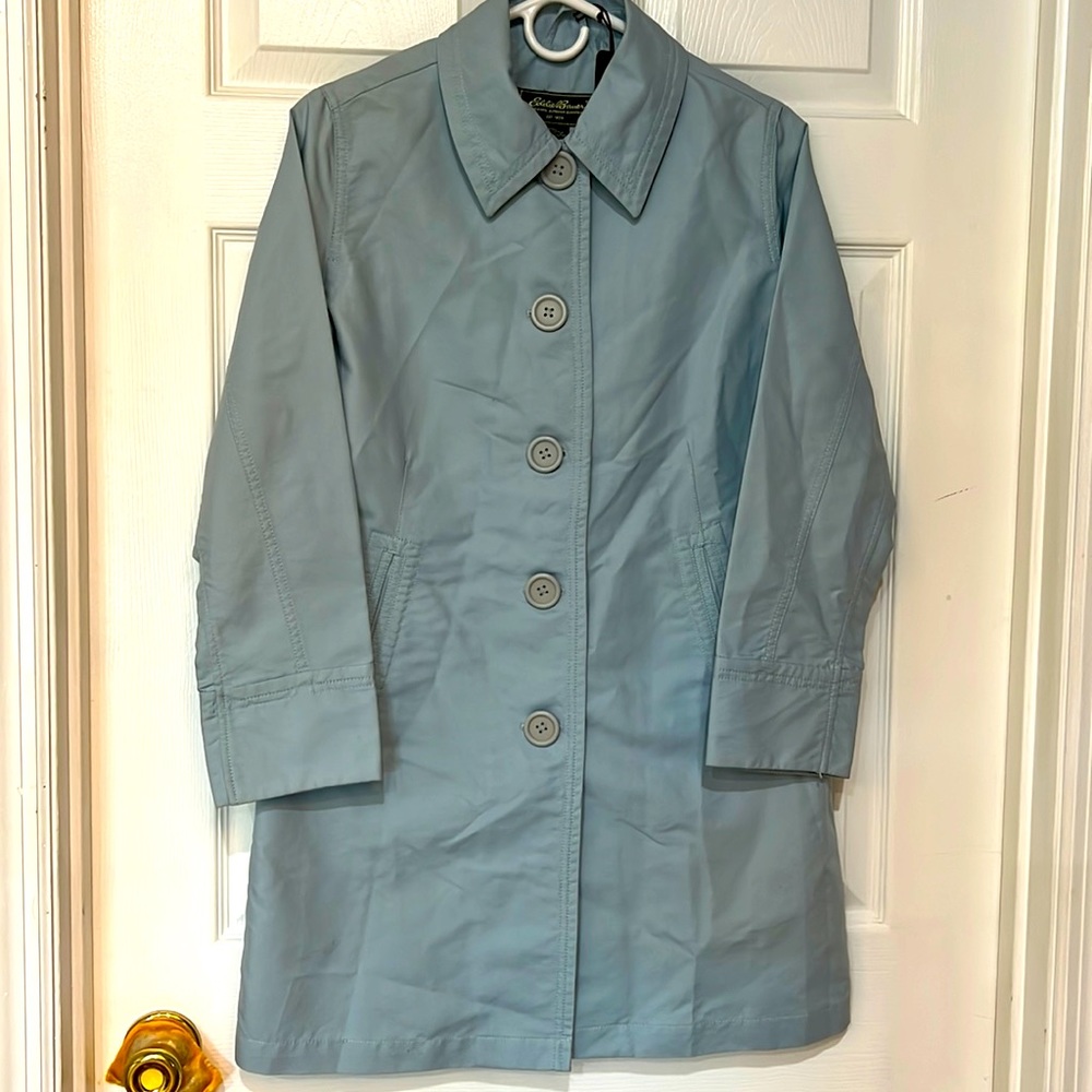 Two Eddie Bauer all weather coats. Both are size MP.  Two for the price of one.